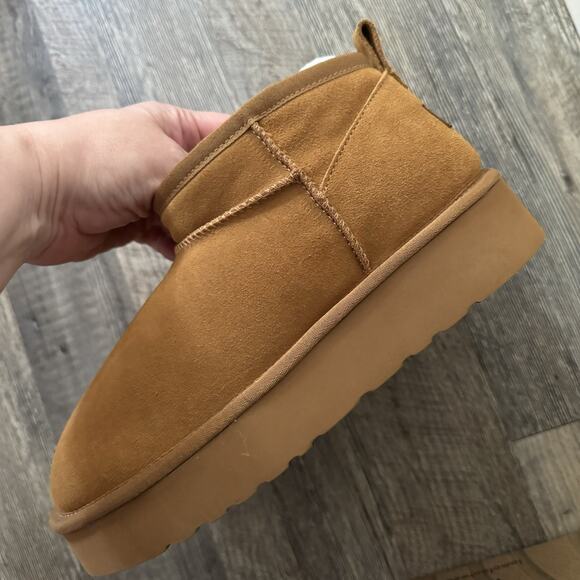 Lamo Ellie Platform Boots Water Resistant Suede NEW Size 10 - Picture 2 of 7